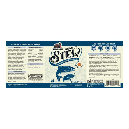 Redbarn Whitefish & Sweet Potato Hearty Stew Dog Food (12 oz)