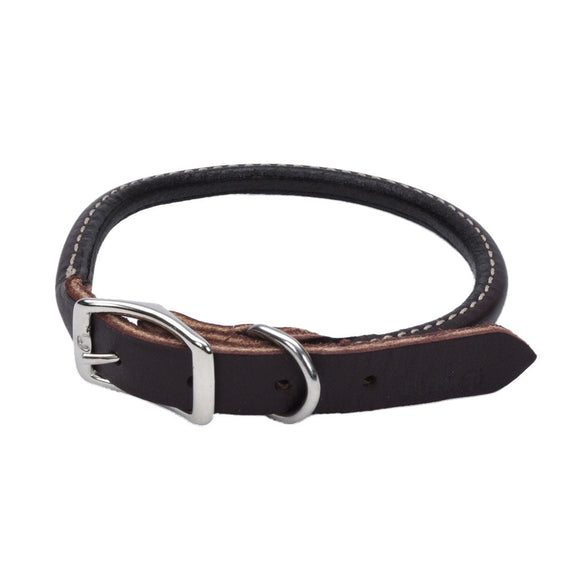 Coastal Latigo Brown Round Collar