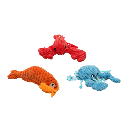 Huggle Hounds Raw Bar Wee Huggles® (Crab, Lobsta, Shrimp) 3 pack