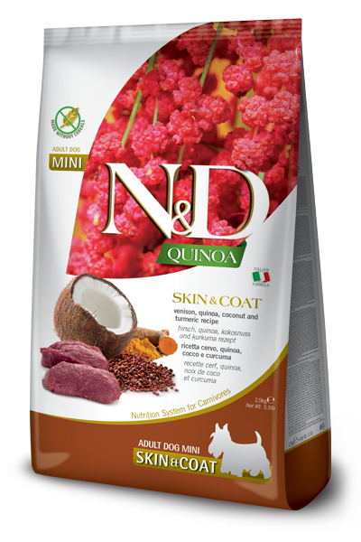 Farmina N&D Quinoa Skin & Coat Venison Mini Adult Dog Food