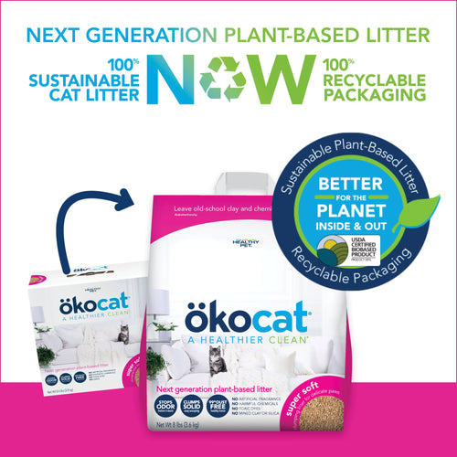 ökocat® Super Soft Clumping Wood Cat Litter