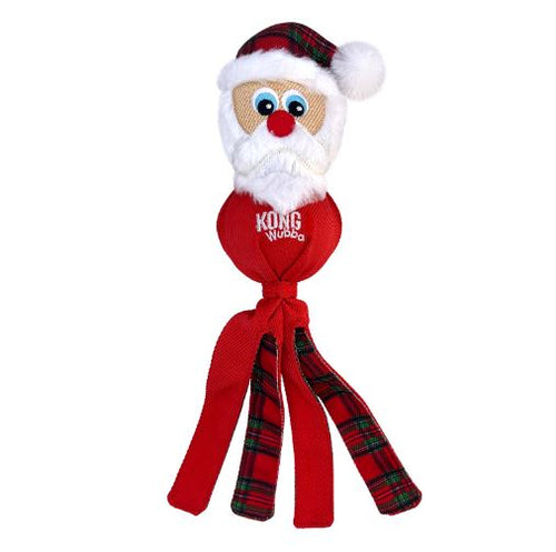 KONG Christmas Holiday Wubba Assorted Festive Characters Tug and Fetch Dog Toy (Large)