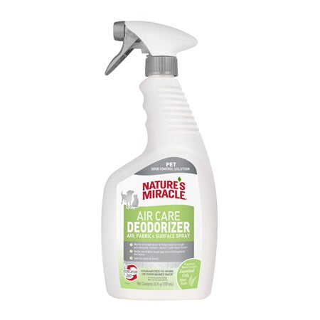 Nature's Miracle Air Care, Fabric and Surface Spray Aloe Rain Scent Pet Odor Eliminator Deodorizer (24 oz spray)