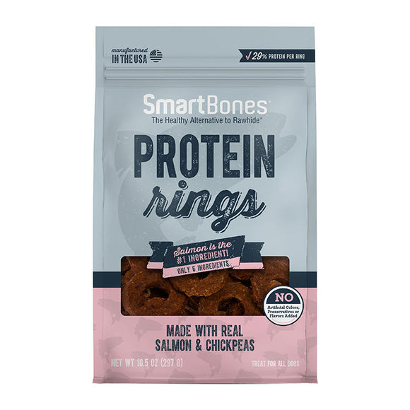 SmartBones Salmon Protein Rings Dog Treats