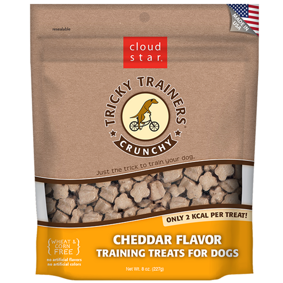 Cloud Star TRICKY TRAINERS CRUNCHY TREATS: CHEDDAR (8 oz)