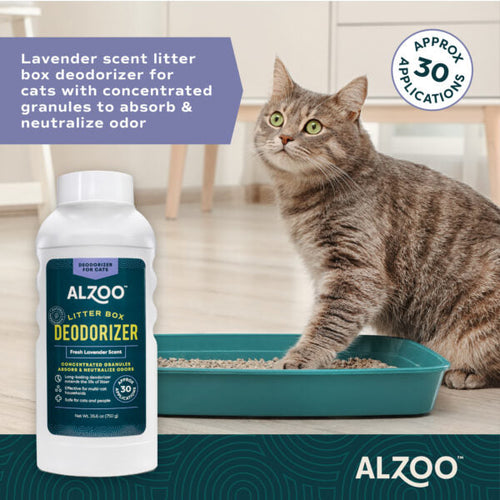 Alzoo Mineral-Based Cat litter Deodorizer – Fresh Lavender