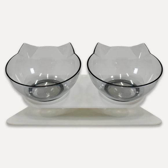 Goo-eez Ergonomic Double Bowl Cat Feeder