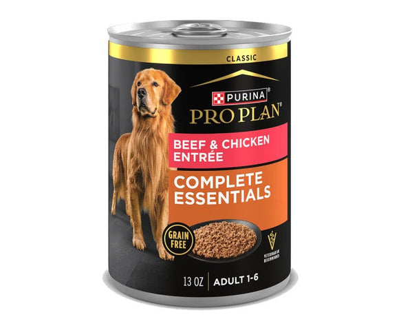 Pro Plan Adult Complete Essentials Grain Free Beef & Chicken Entrée Classic Wet Dog Food
