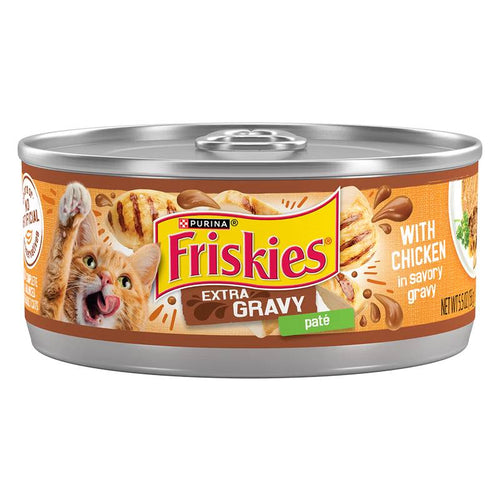Friskies Extra Gravy Paté With Chicken In Savory Gravy Wet Cat Food