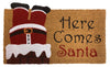 Briarwood Lane Here Comes Santa Christmas Natural Fiber Coir Doormat