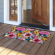 Briarwood Lane Vibrant Blooms Natural Fiber Coir Doormat 18 x 30
