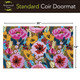 Briarwood Lane Vibrant Blooms Natural Fiber Coir Doormat 18 x 30