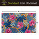 Briarwood Lane Pink and Blue Tropical Coir Doormat 18 x 30