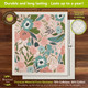 Briarwood Lane Blue and Pink Floral Swedish Dishcloth