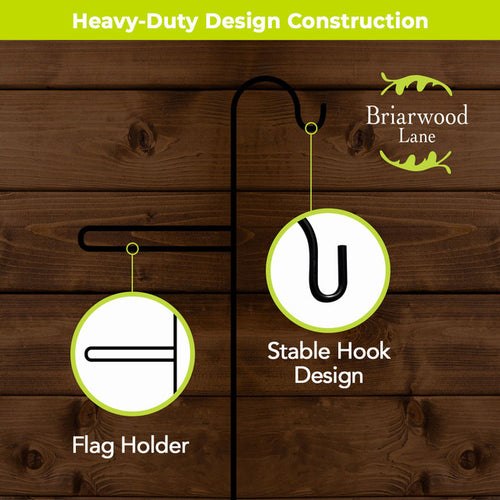 Metal Flag Stand With Shepherds Hook