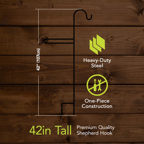 Metal Flag Stand With Shepherds Hook