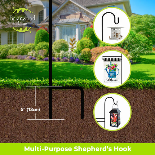 Metal Flag Stand With Shepherds Hook