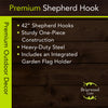 Metal Flag Stand With Shepherds Hook