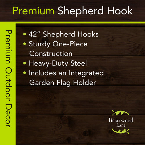 Metal Flag Stand With Shepherds Hook