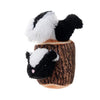 Territory Skunk in Log Moving Plush Dog Toy