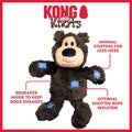 KONG Halloween Wild Knots Witch Bear Purple Dog Toy