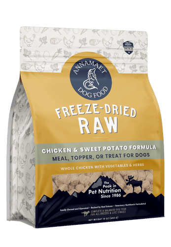 Annamaet Freeze-Dried Raw Chicken & Sweet Potato Dog Treats