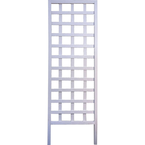 WOOD SQUARE FRAMED TRELLIS (72 INCH, WHITE)