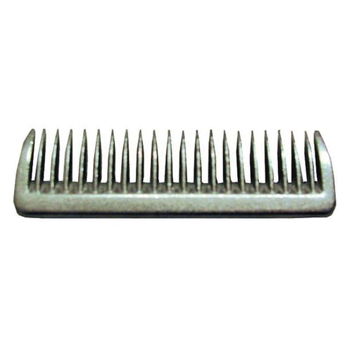 ALUMINUM MANE COMB FOR HORSES (3.5 INCH, SILVER)