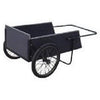 7-Cu Ft. Heavy-Duty Wood Push Farm/ Garden Cart