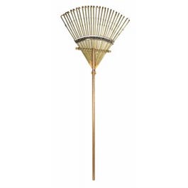 Deluxe Bamboo Rake, Flexible Tines, 24-In.