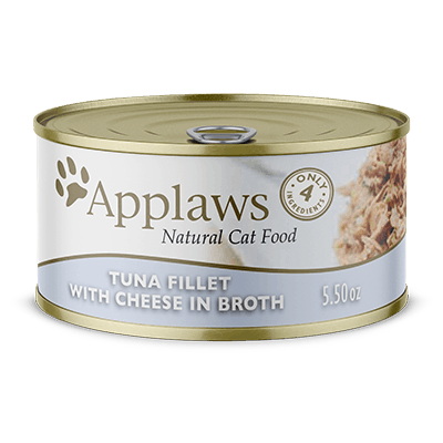 Applaws Natural Wet Cat Food Tuna Fillet with Cheese in Broth