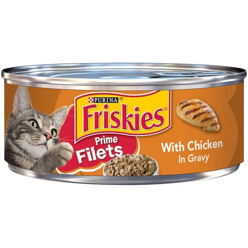 Friskies Prime Filets With Chicken In Gravy Canned Cat Food