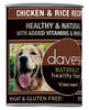 Dave's Naturally Healthy Chicken And Rice Canned Dog Food