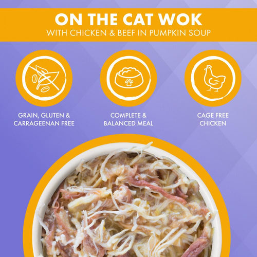 Weruva TRULUXE On The Cat Wok with Chicken and Beef in Pumpkin Soup Canned Cat Food