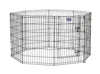 36 MidWest Black Exercise Pen with Door