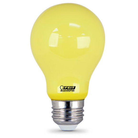 Feit Electric 60 Watt Equivalent A19 LED Yellow Bug Light
