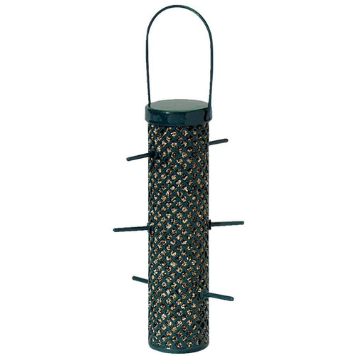 C&S Nugget Green Wire Tube Bird Feeder