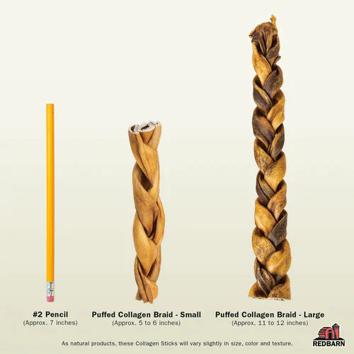 Redbarn Puffed Collagen Braid