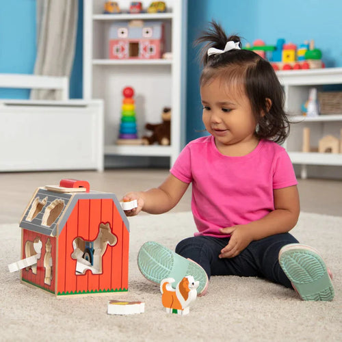 Melissa & Doug Take-Along Sorting Barn