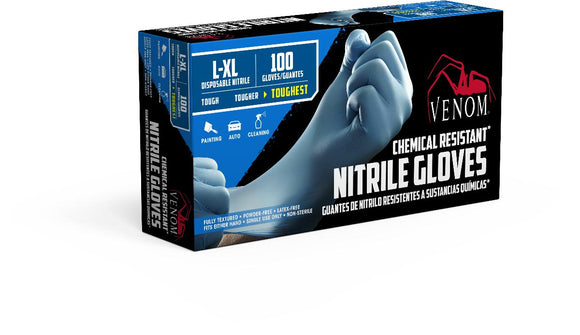 Medline Venom Powder-Free Nitrile Industrial Gloves