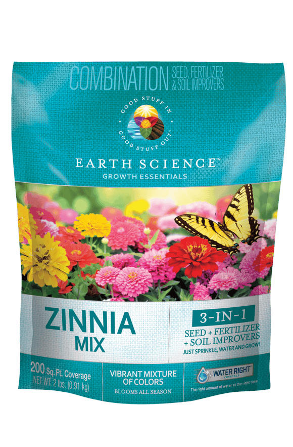 Earth Science Earth Science All-In-One 2 Lb. 200 Sq. Ft. Coverage Zinnia Wildflower Seed Mix