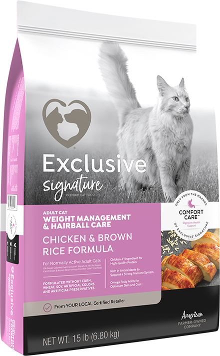 Exclusive Signature Weight Management & Hairball Care Adult Cat Food