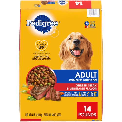 PEDIGREE® Dry Dog Food Adult Grilled Steak & Vegetable Flavor